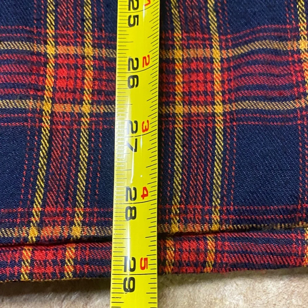 Men’s XL BTC Vibrant Multicolor Plaid Shacket Outdoor Fall Camping Gorpcore